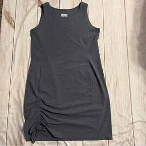 Columbia Size L Anytime Casual III Dress Stain Resistant Sun Protection Gray